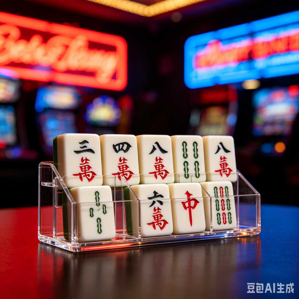 mahjong tile pushers and racks set
